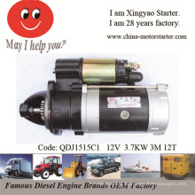 3.7kw 12V 3m 12teeth Starter-Motor-Teile für Motor Yc1125